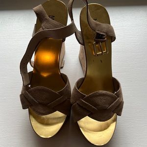 Cork platform wedges